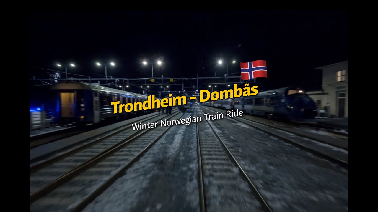Trondheim - Dombås | Real-Time Train Cab Ride Through Norway