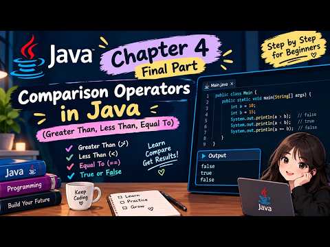 Java Chapter 4 Final Part | Comparison Operators in Java | Complete Chapter 4