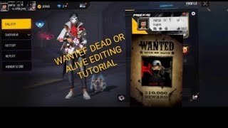 Wanted dead or alive tutorial... screenshot 2