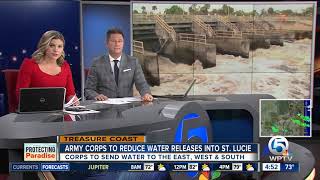 U.S. Army Corps of Engineers to reduce water releases into St. Lucie Estuary