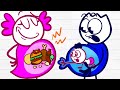 Hungry From Birth - Pencilanimation Funny Animation Video