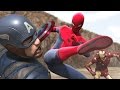 Iron man vs captain america vs spiderman part 13