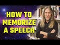 How to Memorize A Speech with a Memory Palace