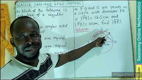 WASSCE FEB 2025 | Plane Geometry: Find the Length of a Triangle | OBJ No. 23 & 22