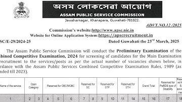 APSC CCE NOTIFICATION 2025😍 | CRACK IT