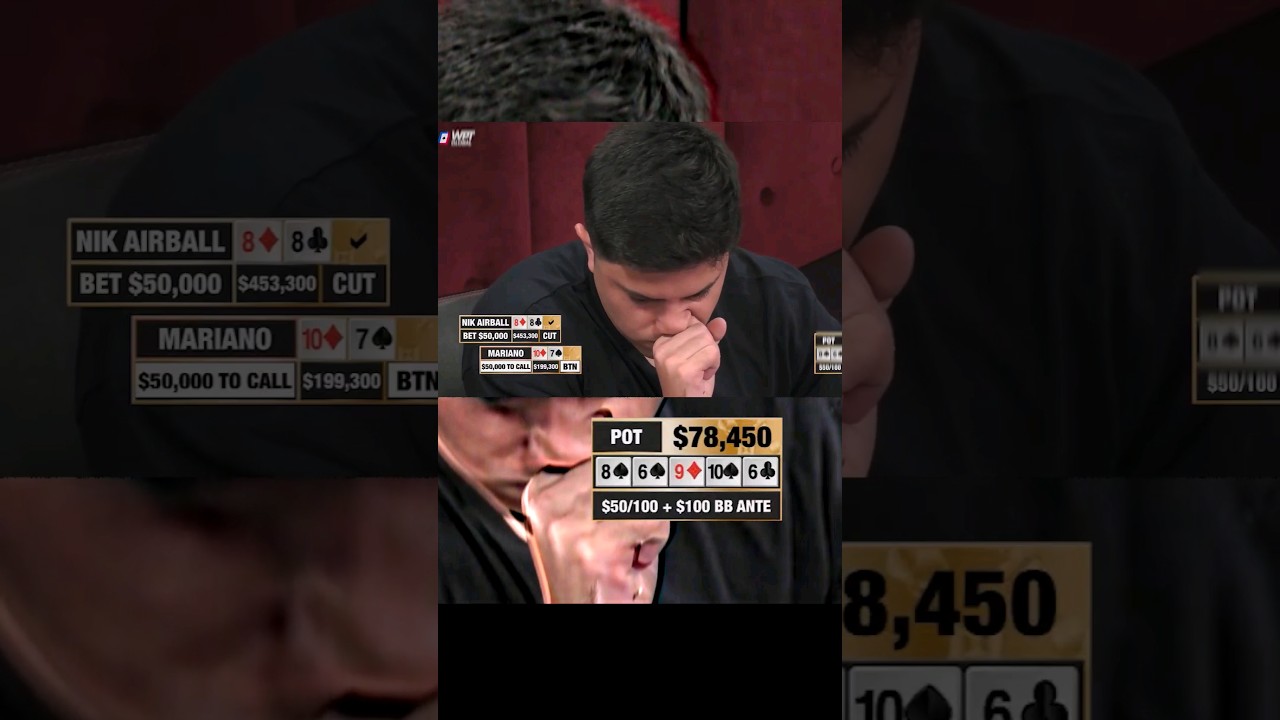 Mariano Hits A HORRIBLE River Card vs Nik Airball ♤ 