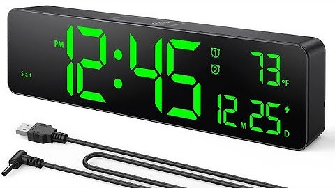 Digital Wall Clock-LED Large Digits Display