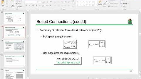 CE 414 Lecture 14  Bolted Connection Analysis 2019 02 15