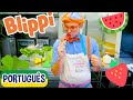 Blippi Português Fazendo Picolés | Vídeos Educativos para Crianças | As Aventuras de Blippi