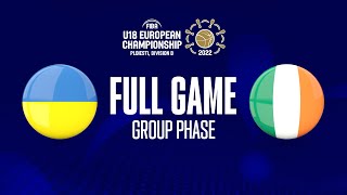 Ukraine v Ireland | Full Basketball Game | FIBA U18 European Championship 2022
