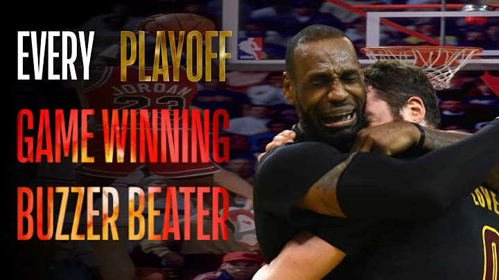 EVERY GAME WINNING BUZZER BEATER IN NBA PLAYOFFS HISTORY!
