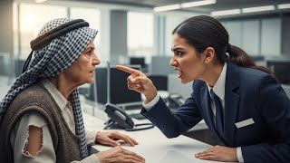 العجوز المتنكّرة كمتسوّلة تدخل البنك لاختبار خطيبة ابنها المليونير… والنهاية صدمت الجميع!