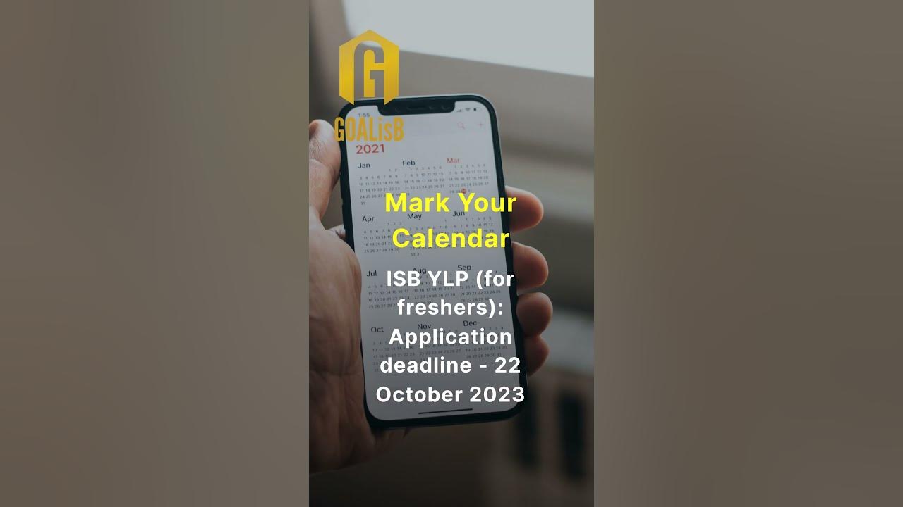 ISB MBA Deadlines 2024 businessschool gmat mba YouTube