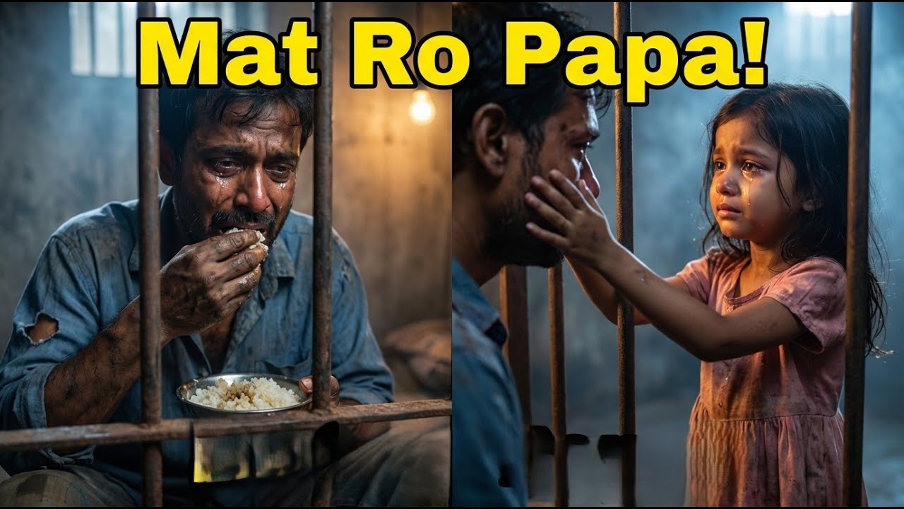 Jail mein bhooke Baap ko khana dene aayi Beti... 😭 | Heart Touching Story