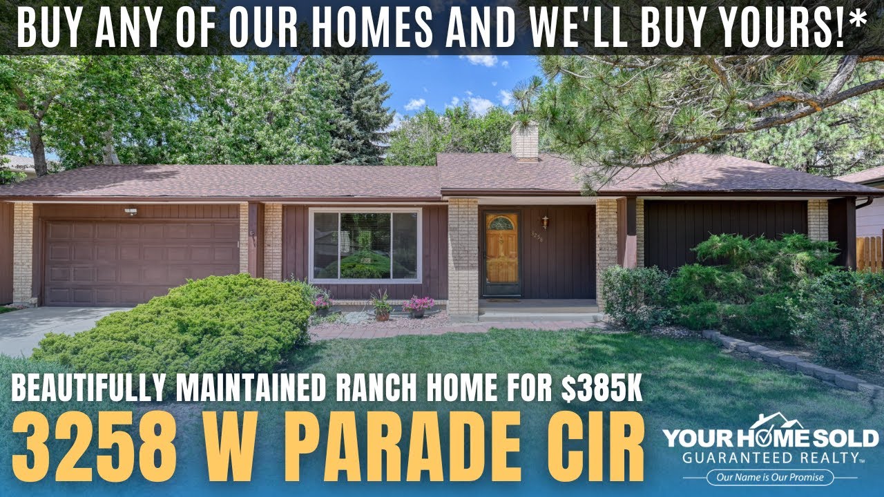 3258 W Parade Cir, Colorado Springs, CO 80917 | Beautifully Maintained Ranch Home for $385K
