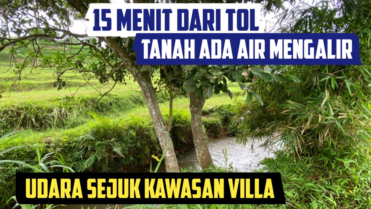 Jual Tanah Pinggir Sungai Kecil Air Mengalir Darangdan Purwakarta 1400 m2 Harga Rp 450 Juta Nego