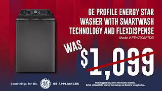Rosner's Black Friday Sale 2023 0:15 - GE Profile Energy Star Washer W/Smartwash Technology