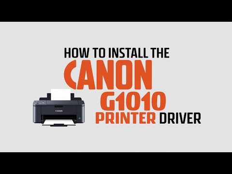 Cara Install Driver Printer Canon G1010