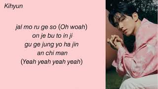 YOO KIHYUN (MONSTA X) - CAUSE OF YOU Easy Lyrics