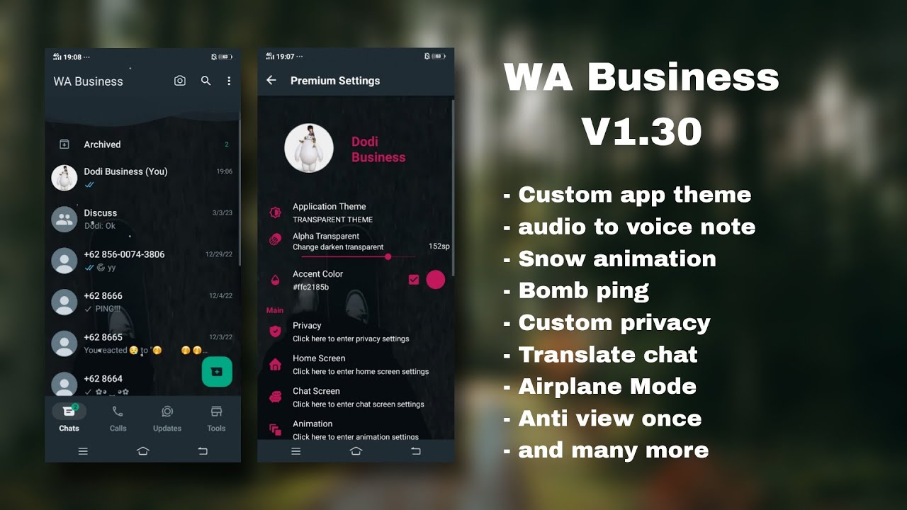Whatsapp business mod v1.30 new update 2024 YouTube
