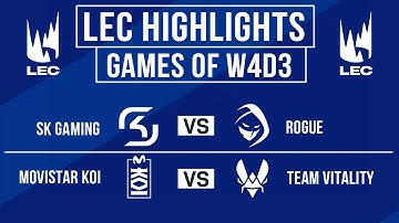 LEC Highlights ALL GAMES Week 4 Day 3 | LEC Spring 2025