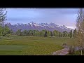 Teton time Lapse of sunrise viewed from Teton Pines golf course on May 24, 2026