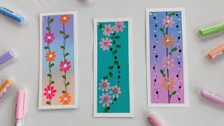 Easy bookmark painting/step-by-step/tutorial/easy