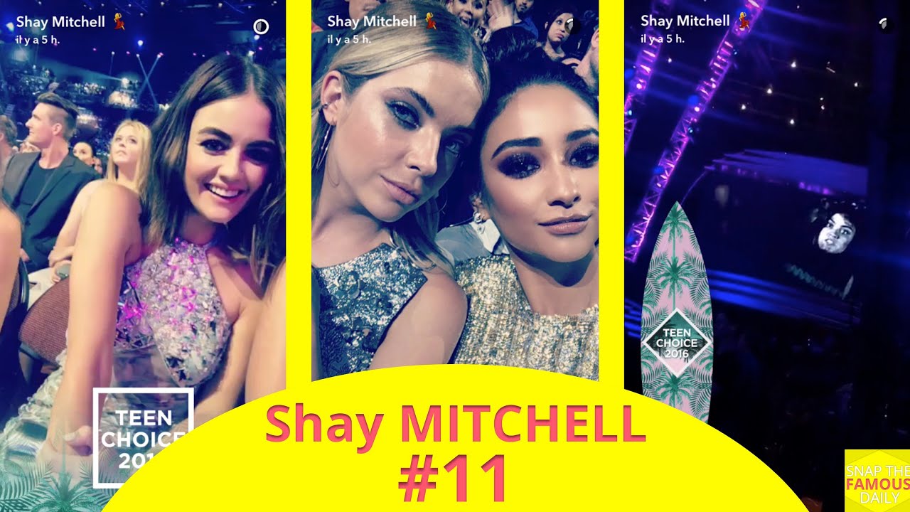 Shay Mitchell With The Pretty Little Liars Team At Teen Choice