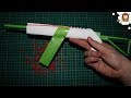 Make a paper ak47 gun that shoots 10 rubber bands