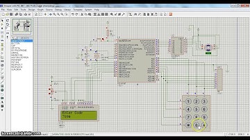 Digital Door Lock using PIC16F887 (Proteus Simulation)