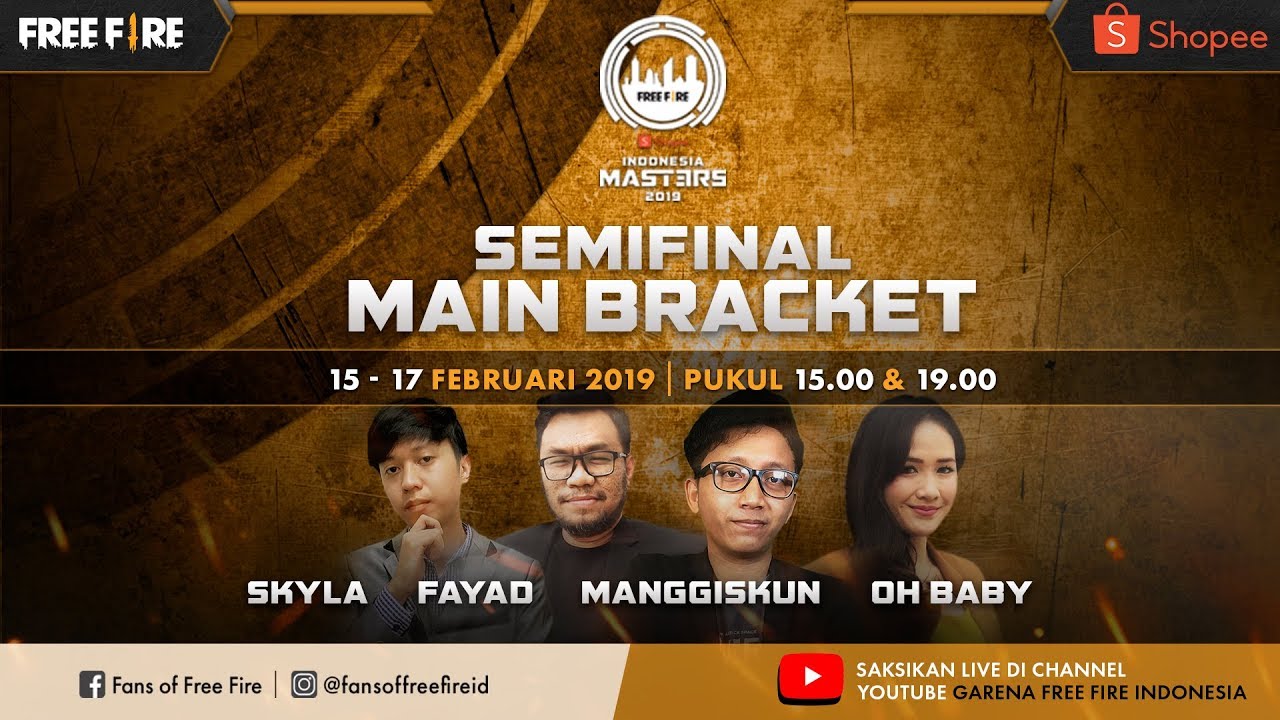 2019 Free Fire Shopee Indonesia Masters Main Bracket D Amp E