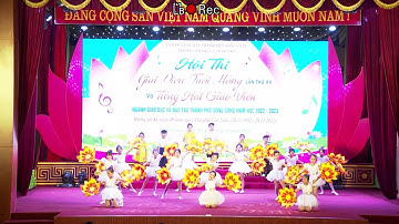 TRƯỜNG TH  NINH SON THAM GIA HỘI THI GIAI ĐIỆU TUỔI HỒNG & TIẾNG HÁT GIÁO VIÊN  SÔNG CÔNG NĂM 2022