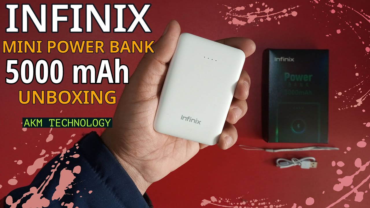 Infinix Slim, pocket-size, Light Weight 5000 mAh Power Bank