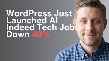 WordPress Just Launched AI Automation + Tech Jobs Down 40% (What Happens Next)