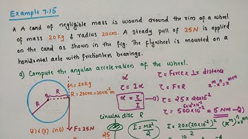 Example 7.15 // Class 11 Physics // Chapter 7 Systems of particles and rotational motion