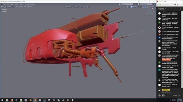Blender 2.8 EEVEE Modelling GP Ship Part 02