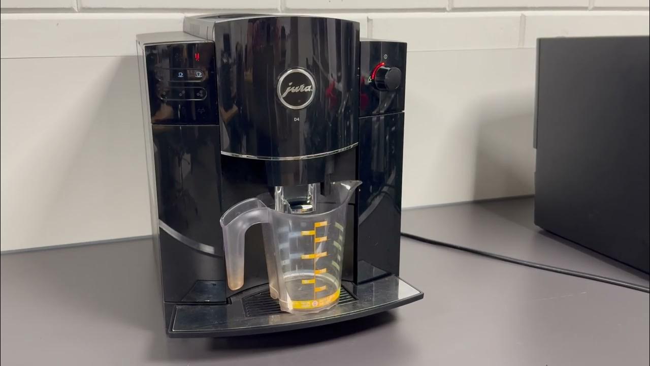 Jura D4 ontkalken (handmatig of bij een melding) YouTube
