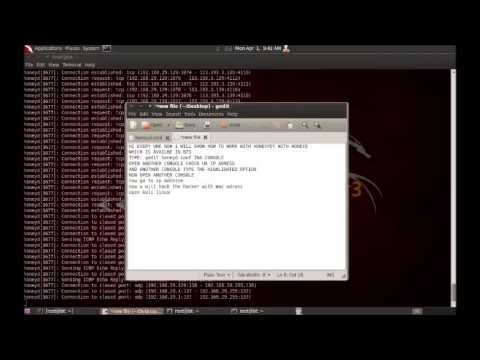 Honeypot With Backtrack- Hack the Hacker(honeyd)