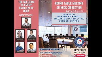 Round table meeting on Neck Dissection  at MPMMCC & HBCH, Varanasi