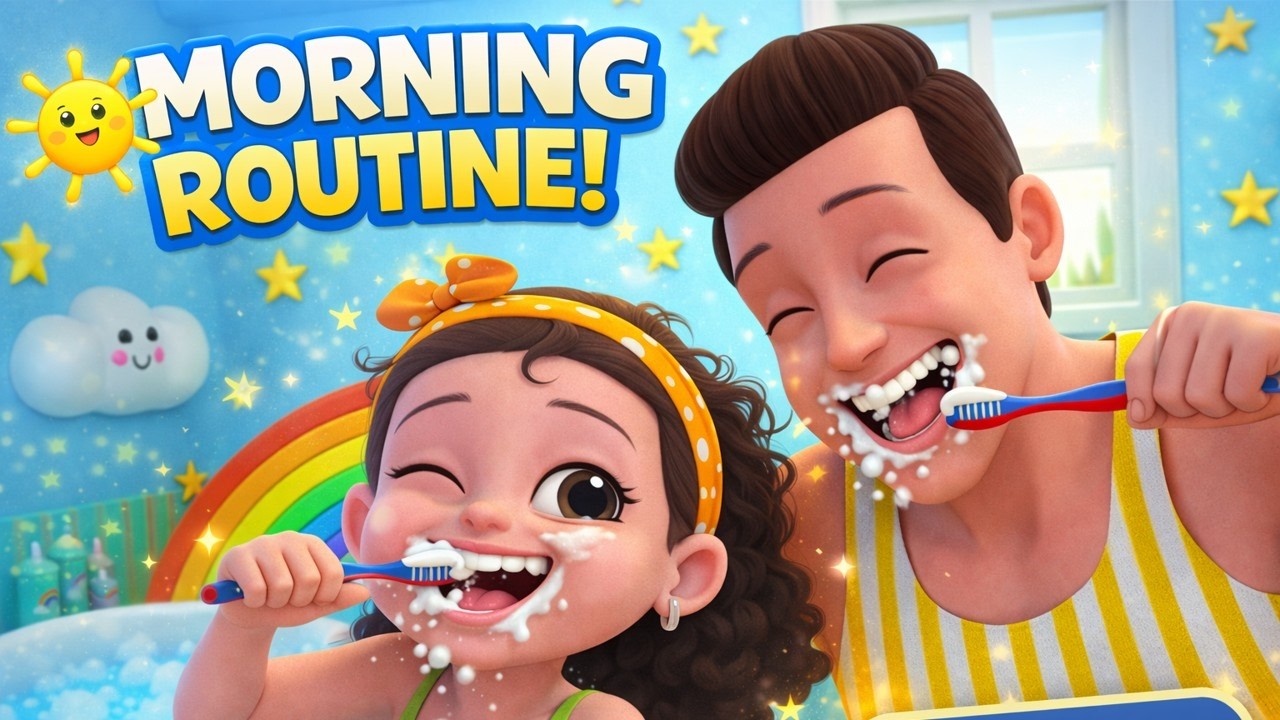 Daily Routine Rhyme For Kids Morning Routine Song for Kids | Healthy Habits & Daily Routine for ...