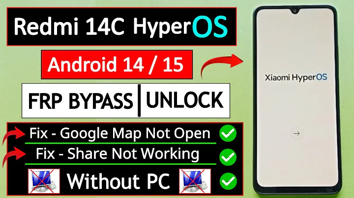 Redmi 14c HyperOS 2.0 Android 14/15 FRP Bypass/Unlock 2026 Without PC - Fix Calendar Not Open