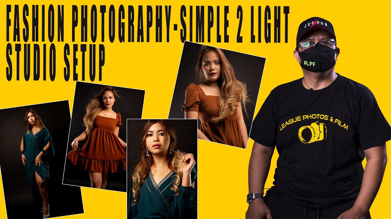FASHION PHOTOGRAPHY - SIMPLE 2 LIGHT STUDIO SETUP - YouTube