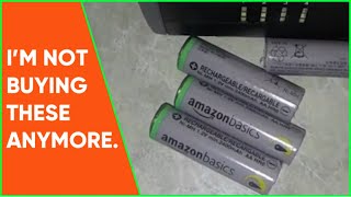 Amazon Basics Rechargeable Batteries Fail Quickly.