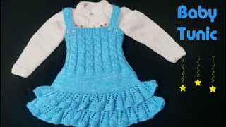 Baby Tunic // Baby Frock // 1 to 2 yrs, Top to Down (Hindi) Jassi Knitting for Baby.