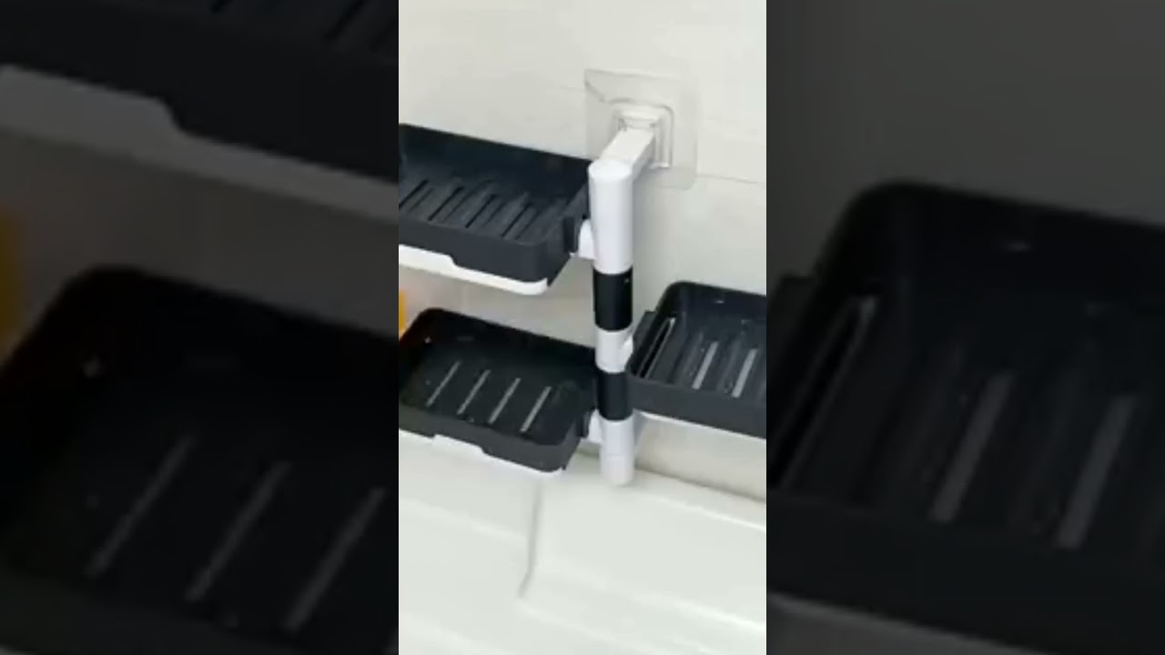 3 Layer Soap Dish Holder for Bathroom and Kitchen Wall ADGETS Mounted 