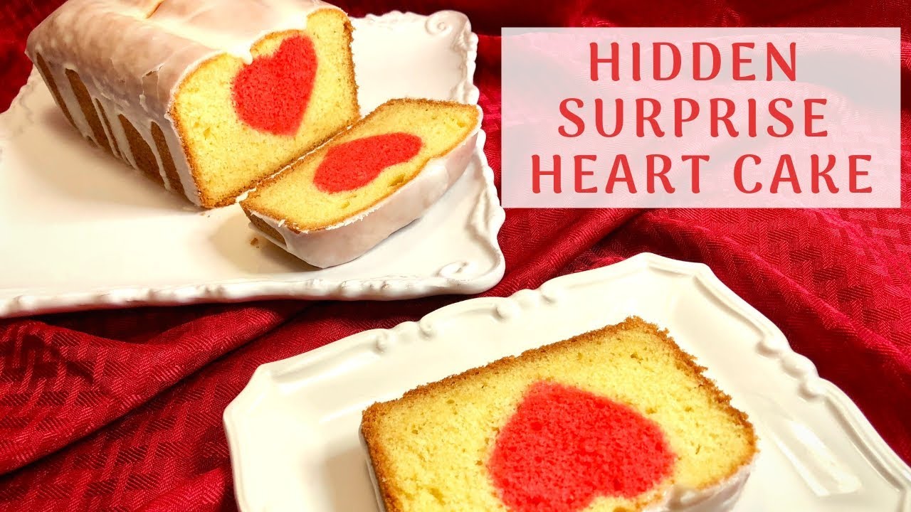 Hidden Heart Valentine's Day Cake - The Itsy-Bitsy Kitchen