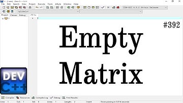 Empty Matrix in C Language|| Simple Method Apply