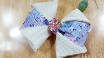 Hướng dẫn làm kẹp tóc nơ xinh - Handmade by Vân Kim