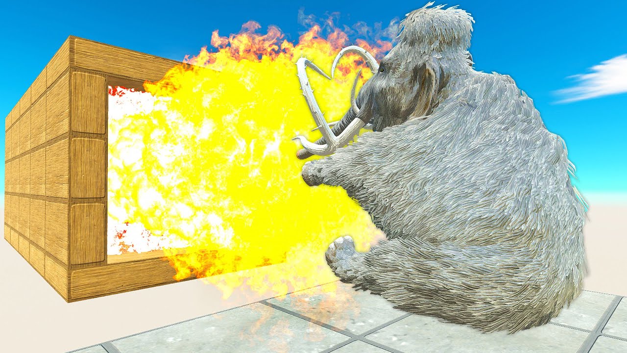 TUNNEL OF FIRES VS MONSTERS - Animal Revolt Battle Simulator