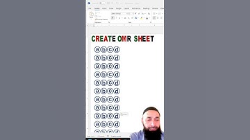 create OMR sheet in Ms Word 😱 #shortvideo #shortsfeed #shorts #short #ytshorts #youtubeshorts